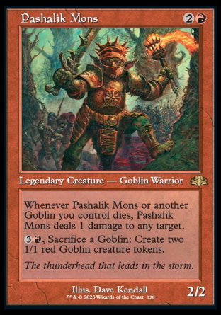 (328) Magic The Gathering Dominaria Remastered: Extras Single: Pashalik Mons  Rare