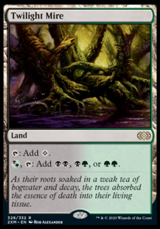 (328/332) Magic The Gathering Double Masters Single: Twilight Mire  Rare