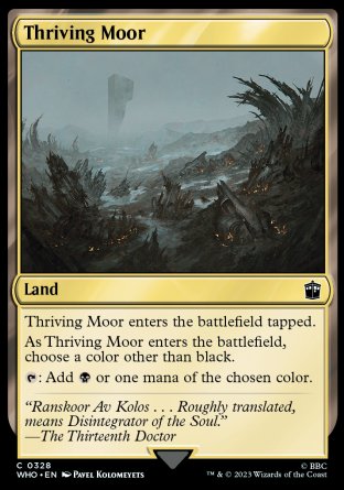 (328) Magic The Gathering Universes Beyond: Doctor Who Single: Thriving Moor Holo Common