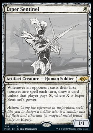 (328) Magic The Gathering Modern Horizons 2: Extras Single: Esper Sentinel  Rare