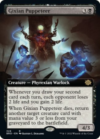 (328) Magic The Gathering The Brothers' War: Extras Single: Gixian Puppeteer  Rare
