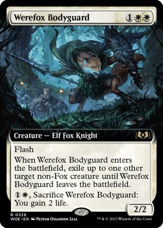 (329) Magic The Gathering Wilds of Eldraine: Extras Single: Werefox Bodyguard  Rare