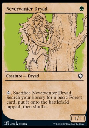 (329) Magic The Gathering Adventures in the Forgotten Realms: Extras Single: Neverwinter Dryad  Common