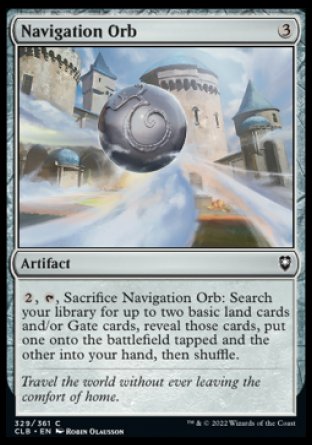 (329) Magic The Gathering Commander Legends: Battle for Baldur's Gate Single: Navigation Orb Holo Common