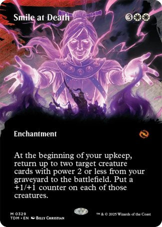 (329) Magic The Gathering Tarkir: Dragonstorm: Extras Single: Smile at Death Holo Mythic