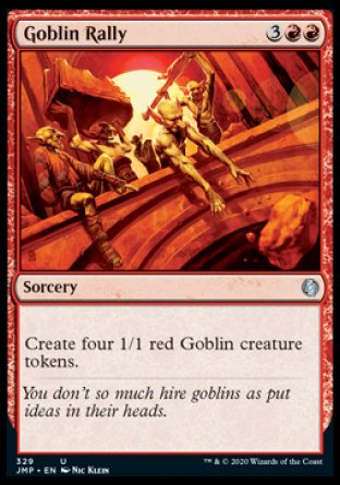 (329) Magic The Gathering Jumpstart Single: Goblin Rally  Uncommon