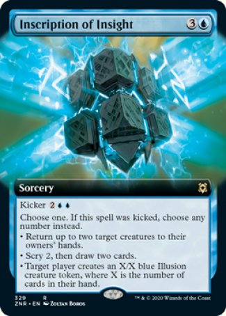 (329) Magic The Gathering Zendikar Rising: Extras Single: Inscription of Insight Holo Rare