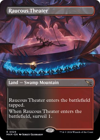 (329) Magic The Gathering Murders at Karlov Manor: Extras Single: Raucous Theater Holo Rare