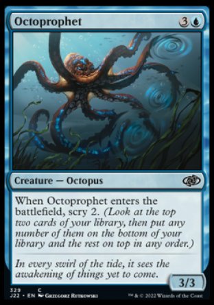 (329) Magic The Gathering Jumpstart 2022 Single: Octoprophet  Common