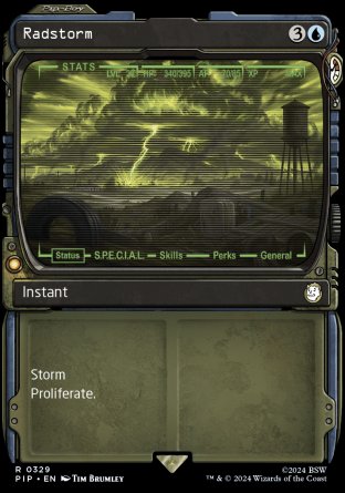 (329) Magic The Gathering Universes Beyond: Fallout: Extras Single: Radstorm (V.1)  Rare