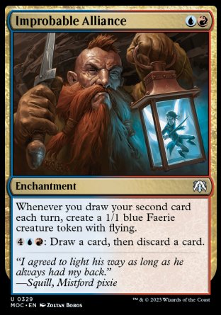 (329) Magic The Gathering Commander: March of the Machine Single: Improbable Alliance  Uncommon
