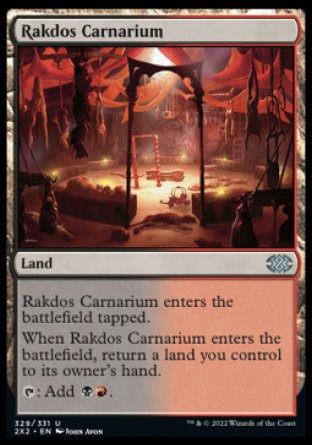 (329) Magic The Gathering Double Masters 2022 Single: Rakdos Carnarium  Uncommon