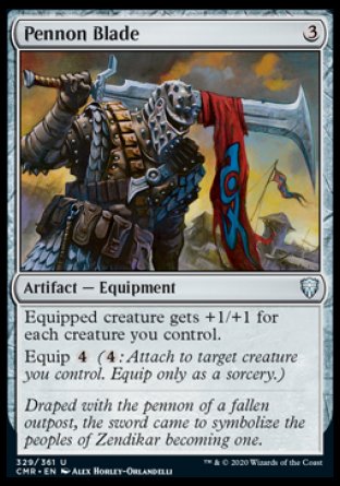 (329/361) Magic The Gathering Commander Legends Single: Pennon Blade  Uncommon
