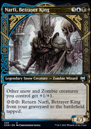 (329) Magic The Gathering Kaldheim: Extras Single: Narfi, Betrayer King Holo Uncommon