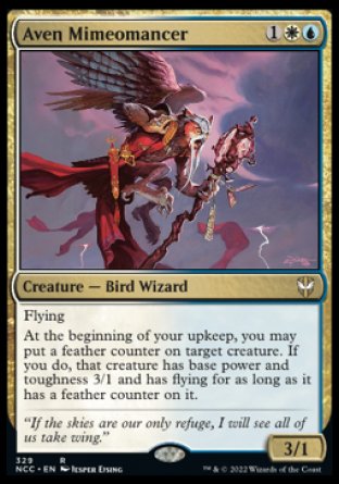 (329) Magic The Gathering Commander: Streets of New Capenna Single: Aven Mimeomancer  Rare