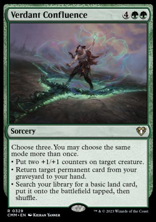 (329) Magic The Gathering Commander Masters Single: Verdant Confluence  Rare