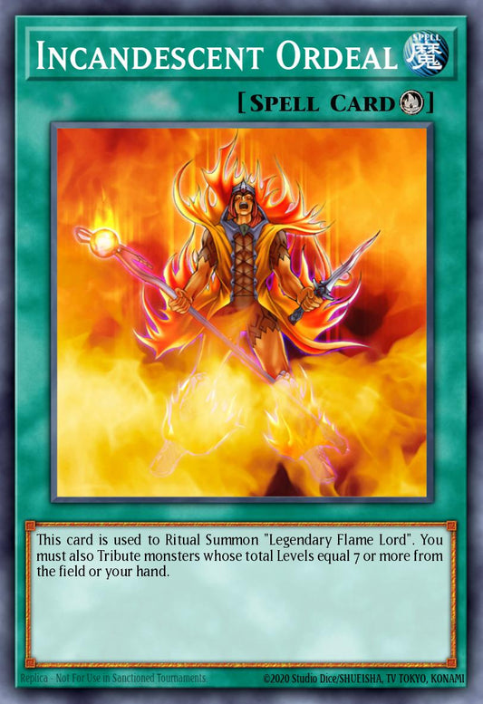 (EN085) YuGiOh TCG DCR: Dark Crisis Single: Incandescent Ordeal (V.2 - Common)  Common