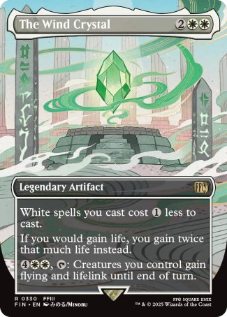 (330) Magic The Gathering Magic: The Gathering - FINAL FANTASY: Extras Single: The Wind Crystal Holo Rare