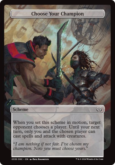 (330) Magic The Gathering Commander: Duskmourn: House of Horror Single: Choose Your Champion  Special