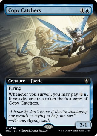 (330) Magic The Gathering Commander: Murders at Karlov Manor: Extras Single: Copy Catchers  Rare