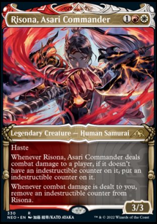 (330) Magic The Gathering Kamigawa: Neon Dynasty: Extras Single: Risona, Asari Commander (V.1)  Rare