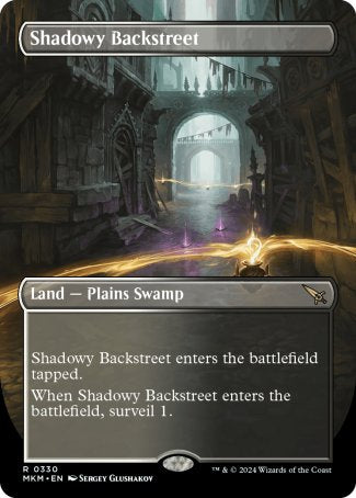 (330) Magic The Gathering Murders at Karlov Manor: Extras Single: Shadowy Backstreet Holo Rare