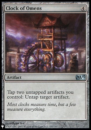 (202) Magic The Gathering The List Single: Clock of Omens  Uncommon