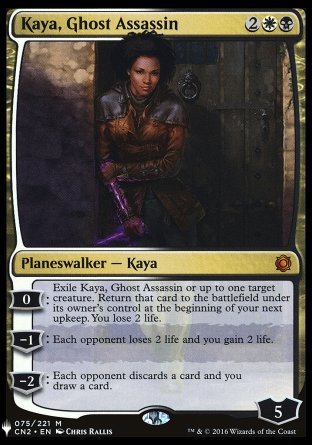 (075) Magic The Gathering The List Single: Kaya, Ghost Assassin  Mythic