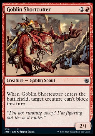 (330) Magic The Gathering Jumpstart Single: Goblin Shortcutter  Common