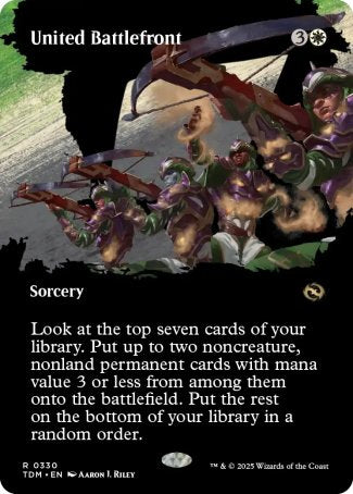 (330) Magic The Gathering Tarkir: Dragonstorm: Extras Single: United Battlefront Holo Rare