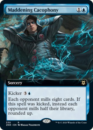 (330) Magic The Gathering Zendikar Rising: Extras Single: Maddening Cacophony Holo Rare