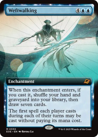 (330) Magic The Gathering Edge of Eternities: Extras Single: Weftwalking  Mythic