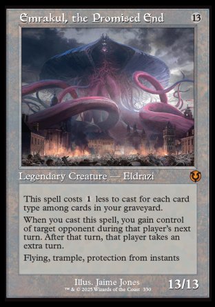 (330) Magic The Gathering Innistrad Remastered: Extras Single: Emrakul, the Promised End (V.1) Holo Mythic
