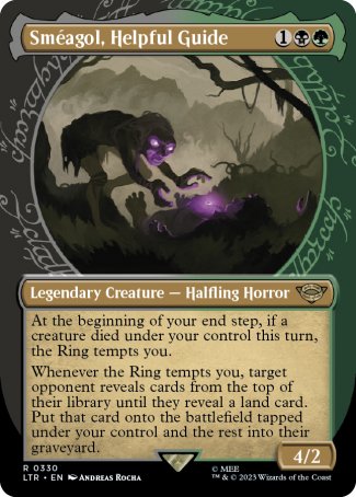 (330) Magic The Gathering The Lord of the Rings: Tales of Middle-earth: Extras Single: Sm������agol, Helpful Guide  Rare