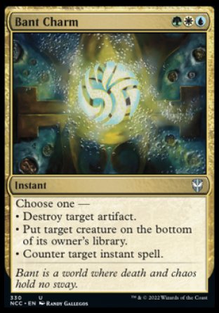 (330) Magic The Gathering Commander: Streets of New Capenna Single: Bant Charm  Uncommon