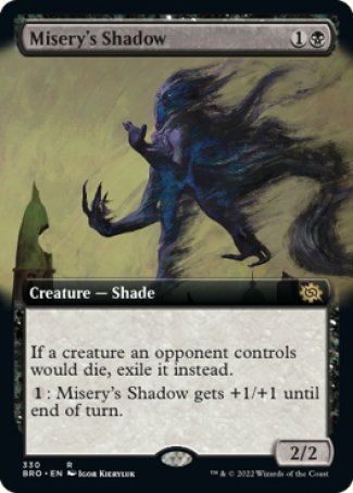 (330) Magic The Gathering The Brothers' War: Extras Single: Misery's Shadow  Rare