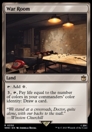 (330) Magic The Gathering Universes Beyond: Doctor Who Single: War Room  Rare