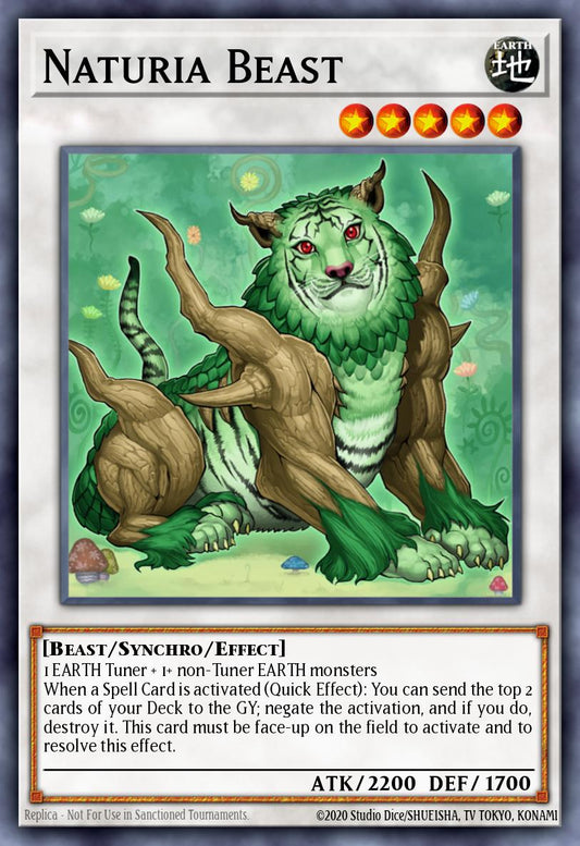 (238) YuGiOh TCG RA03: Quarter Century Bonanza Single: Naturia Beast (V.1 - Platinum Secret Rare)  Platinum Secret Rare