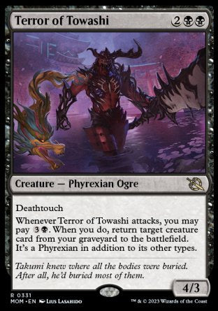 (331) Magic The Gathering March of the Machine: Extras Single: Terror of Towashi (V.1)  Rare