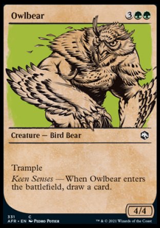 (331) Magic The Gathering Adventures in the Forgotten Realms: Extras Single: Owlbear  Common