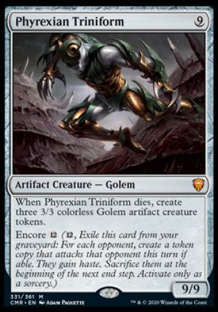 (331/361) Magic The Gathering Commander Legends Single: Phyrexian Triniform Holo Mythic