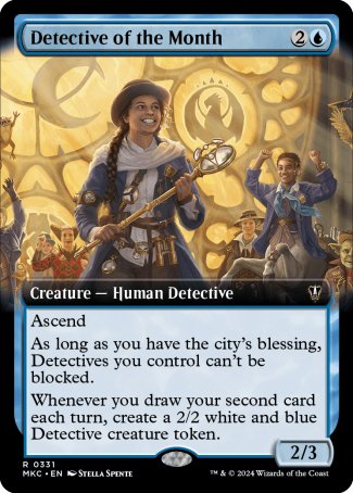 (331) Magic The Gathering Commander: Murders at Karlov Manor: Extras Single: Detective of the Month  Rare