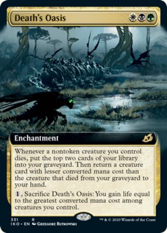 (331) Magic The Gathering Ikoria: Lair of Behemoths: Extras Single: Death's Oasis Holo Rare