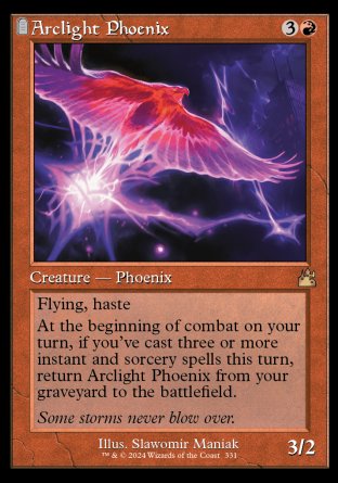 (331) Magic The Gathering Ravnica Remastered: Extras Single: Arclight Phoenix (V.3)  Holo Rare