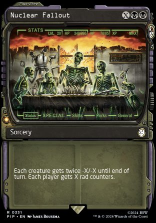 (331) Magic The Gathering Universes Beyond: Fallout: Extras Single: Nuclear Fallout (V.1)  Rare