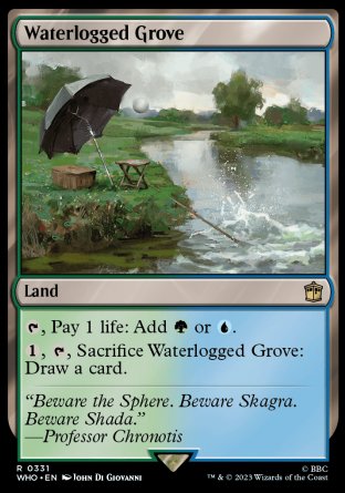 (331) Magic The Gathering Universes Beyond: Doctor Who Single: Waterlogged Grove  Rare
