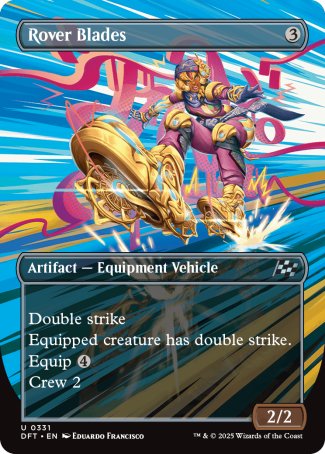 (331) Magic The Gathering Aetherdrift: Extras Single: Rover Blades  Uncommon