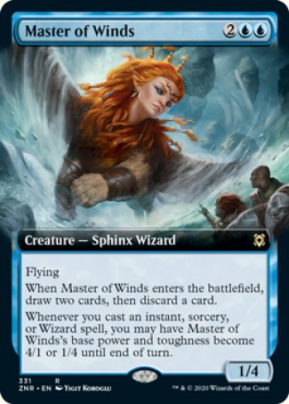 (331) Magic The Gathering Zendikar Rising: Extras Single: Master of Winds Holo Rare