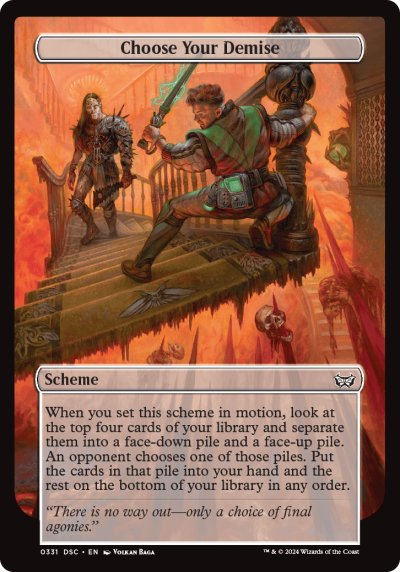 (331) Magic The Gathering Commander: Duskmourn: House of Horror Single: Choose Your Demise  Special