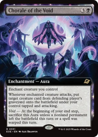 (331) Magic The Gathering Edge of Eternities: Extras Single: Chorale of the Void Holo Rare